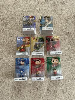 Nintendo 8 Amiibo Lot Link Ocarina of Time + Others