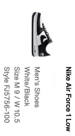 Nike Air Force LOW QS Terror Squad Blackout Men's - FJ5756-100 -