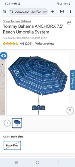 Tommy Bahama ANCHORX Beach Umbrella System $40 each or 2 for $70