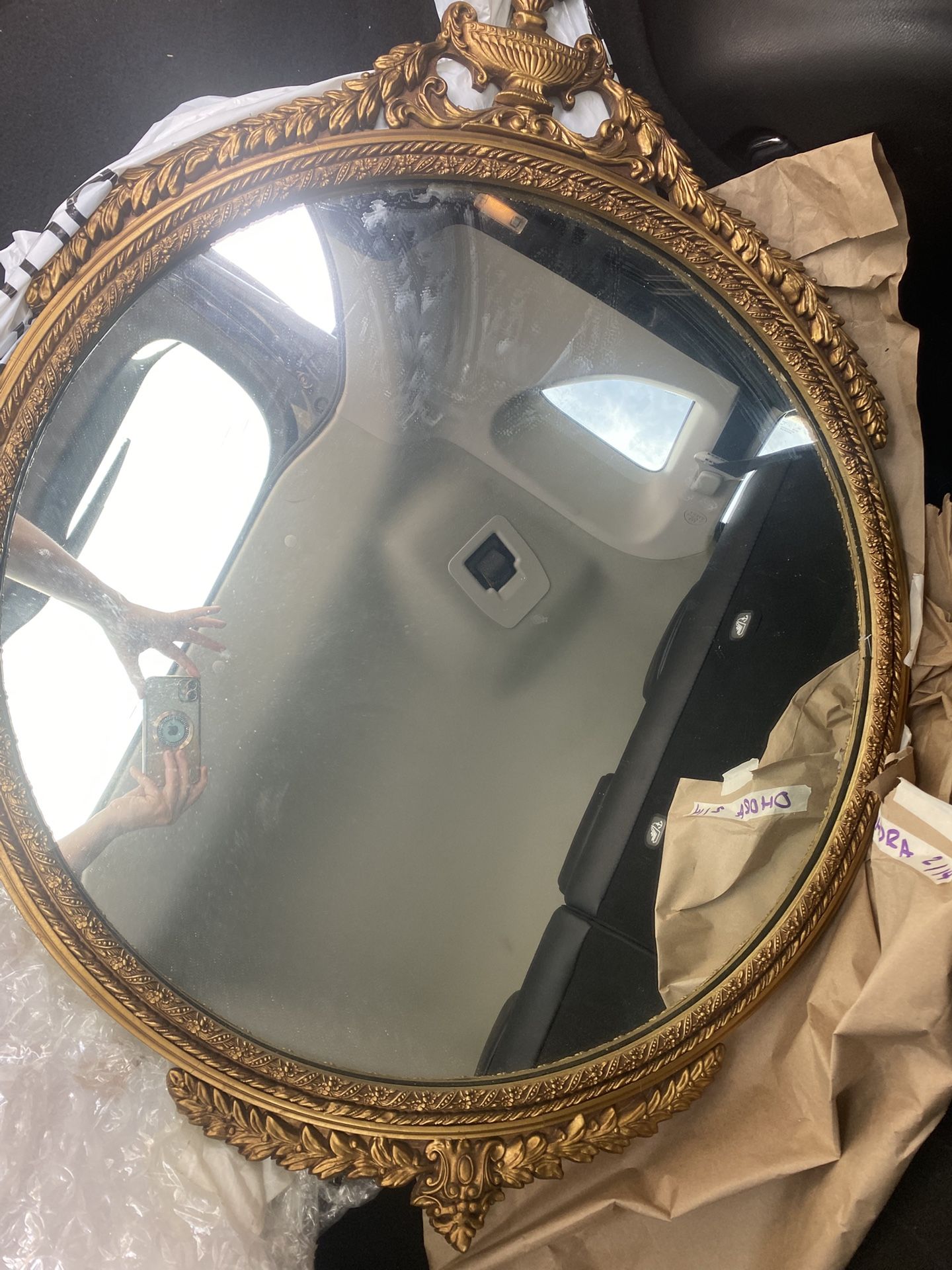 Beautiful Victorian Solid Wood Mirror
