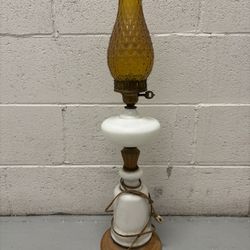 Antique Oil Lamp Converted To Lamp