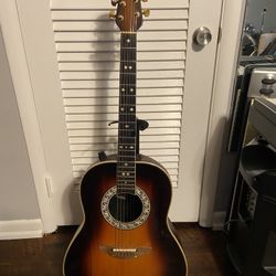 Ovation Acoustic Electric Guitar With Original Case
