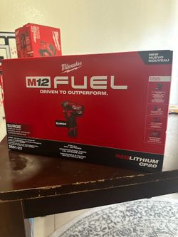 M12 FUEL SURGE 12V Lithium-Ion Brushless Cordless 1/4 in. Hex Impact Driver Compact Kit w/Two 2.0Ah Batteries, Bag