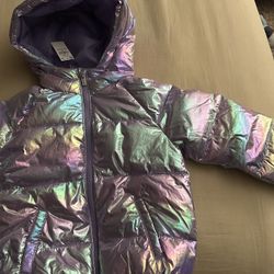 Shiny Puffer Jacket For Toddler 