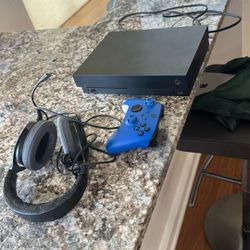 Xbox With Controller And Headset