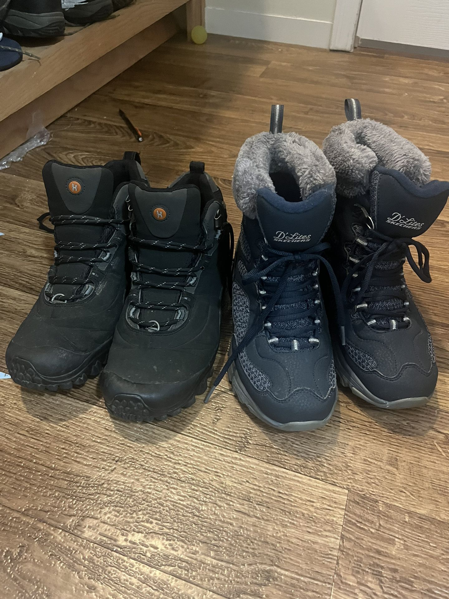 Two Pair Of Boots 