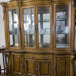 Wooden Glass China Cabinet 