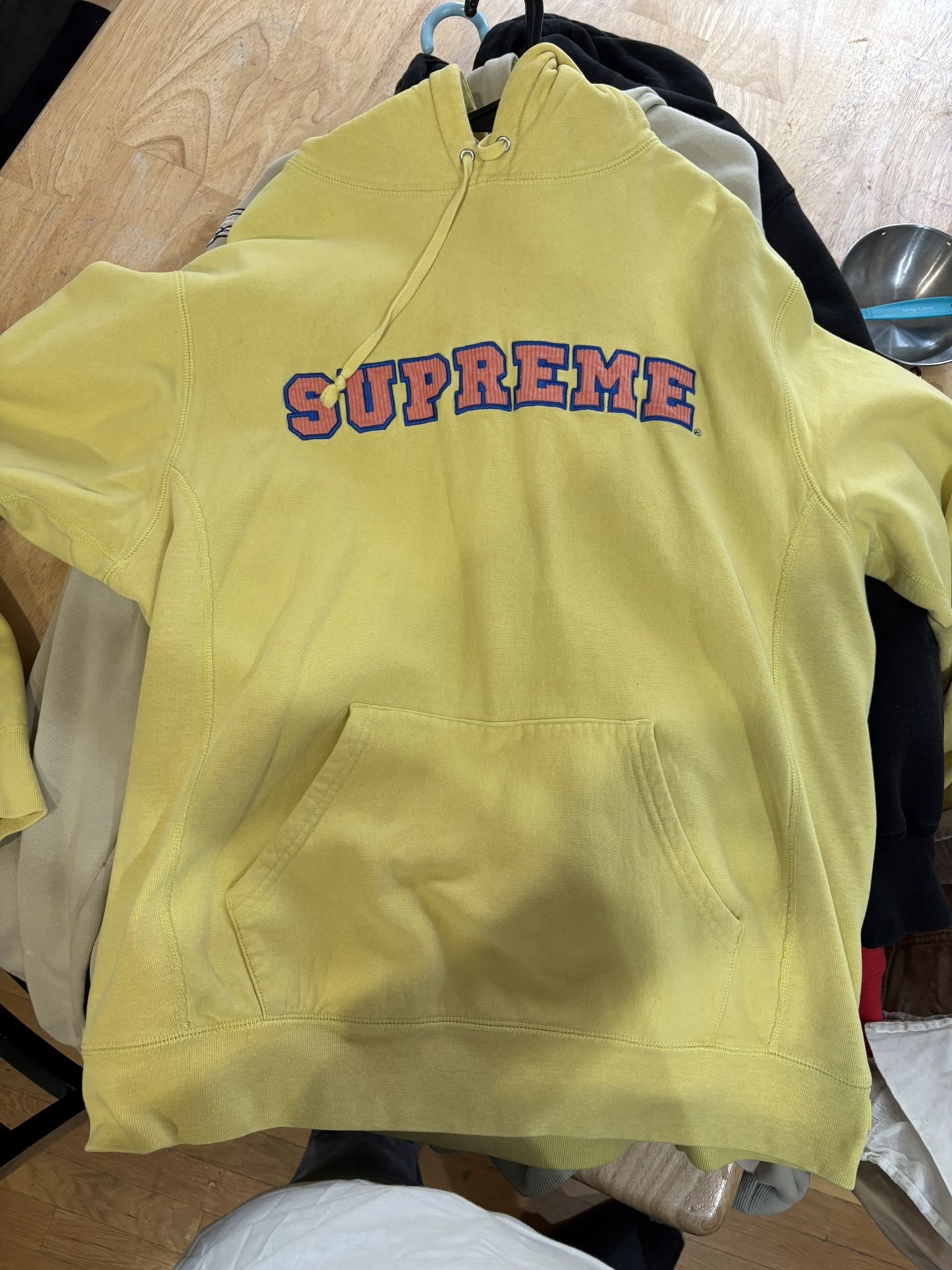 Yellow XL Supreme Hoodie