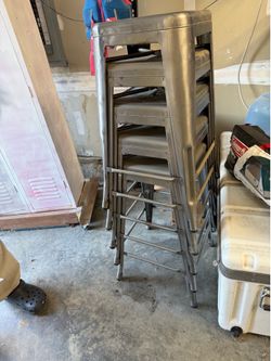 Metal chairs