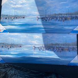 Small canvas painting