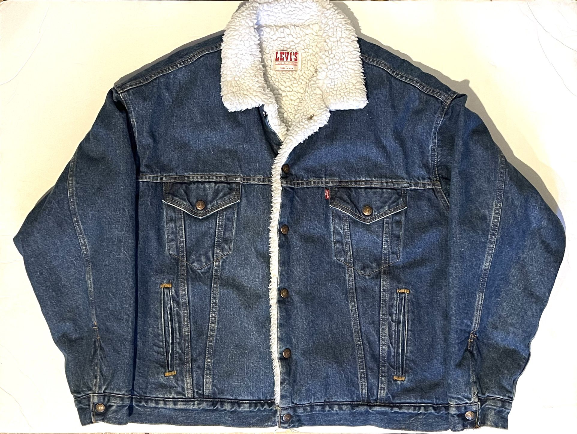 Vintage Levi’s Jeans Denim Sherpa Jacket XL