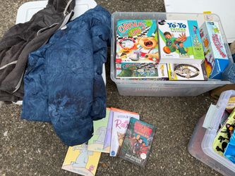 Free Kids Games, Books, Clothing (10-12), Life Jackets