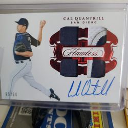 Padres Rockies Cal Quantrill Rookie Patch Card