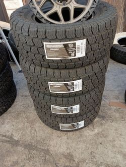 33×12.50R17 LT PEGASUS ATX 45 NEW tires and for 4 llantas nuevas instaladas y balanceadas open day 7
