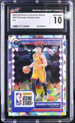 CGC 2023 BrandinPodziemski #297 Gem Mint 10 RC Rookie Card