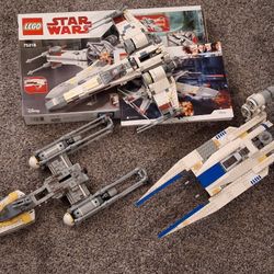 3 LEGO Star Wars Wing models - X Y & U