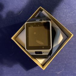 Brand New Silver Smart Watch- touchscreen, Camera, Bluetooth