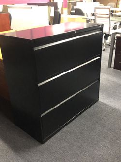 Hon lateral file cabinets 36 and 42” wide 3 draws
