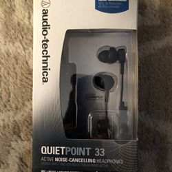 Audio Technica Quiet Point 33 Headphones