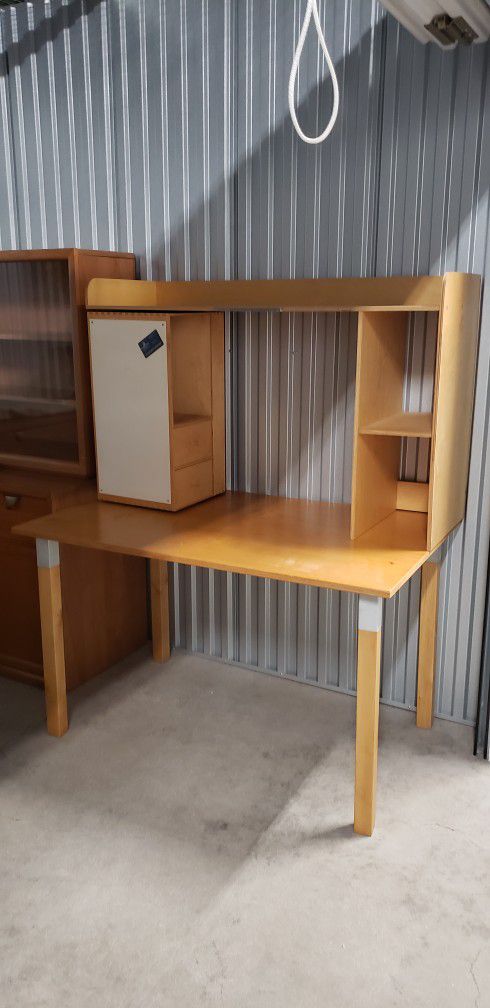 Ikea STURE 2pc Desk With Hutch Euc