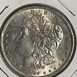 1884 O Silver Morgan Dollar 