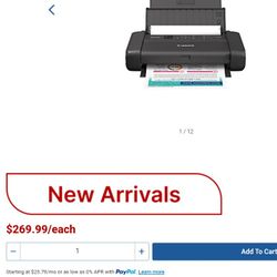 Canon PIXMA TR160 Portable Wireless Printer