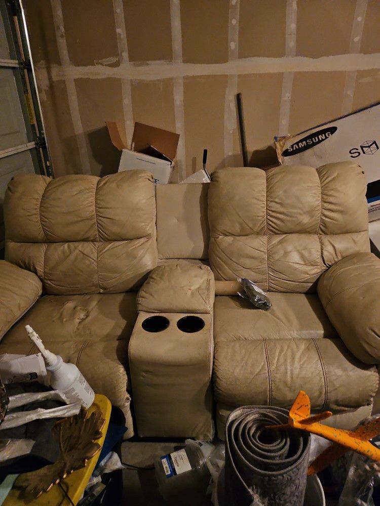 Leather Loveseat Recliner