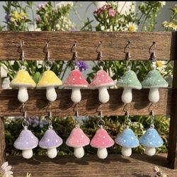 Mushroom Earrings 
