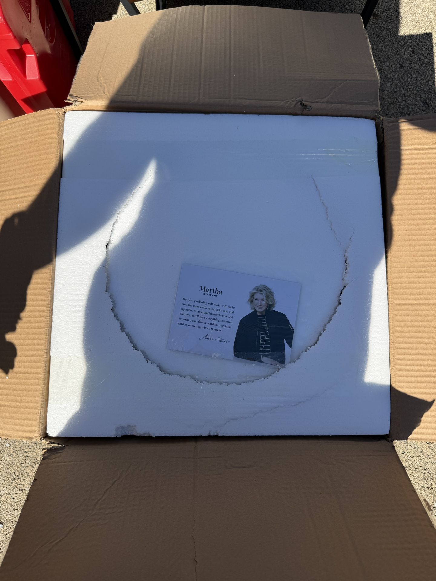 Martha Stewart 17β Round Planter with False Bottom β Indoor/Outdoor Pot