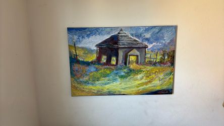 Acrylic Oil On Canvas Painting 