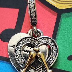 Pandora Two-tone Happy Anniversary Dangle Charm