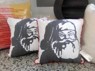 New Target Decor Christmas Santa Pillows 
