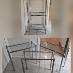 Glass Shelves OR 4 Tables ($30)
