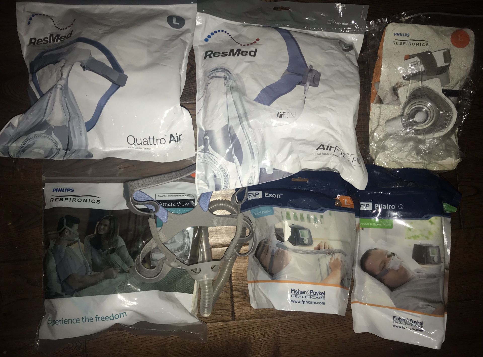 Lot of breathing machine accessories