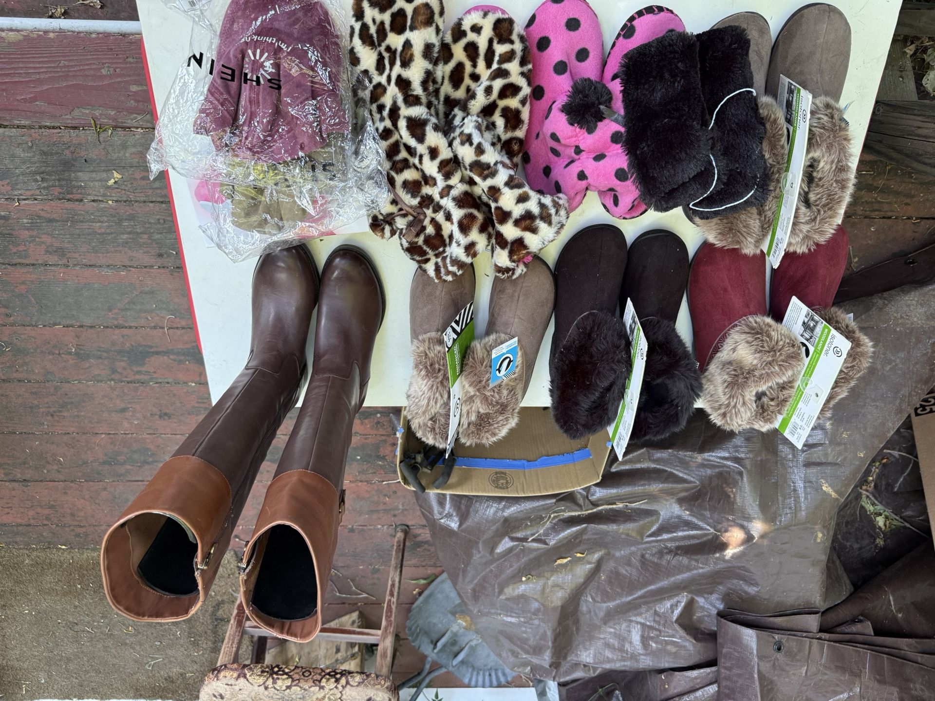 Shoes, Boots, & Hats. New, Size 7.5, SHEIN For Hats