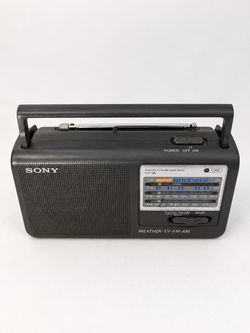 Vintage Sony ICF-36 4-Band Portable Radio – AM/FM/Weather/TV