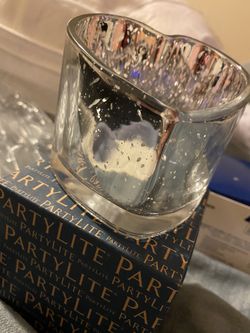 Glass Heart Candle Holder
