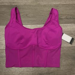 Fuchsia Crop Top