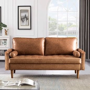 Ovios 69.68'' Living Room So fa with Square Arm and Button-Tufted