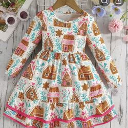 Brand New Ginger Bread House Dress Size 6t