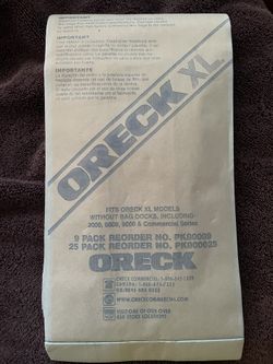 Oreck XL Vacuum Bags 26
