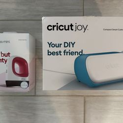 Brand  New Cricut Joy Cutting and Writing Machine and Mini Heat Press Bundle