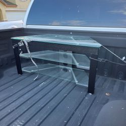 Glass Corner Table 