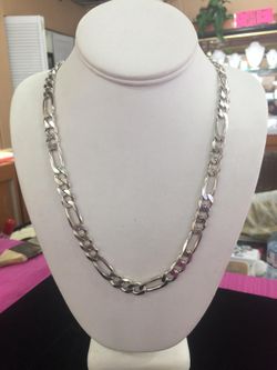 Sterling silver figaro chain 30inches