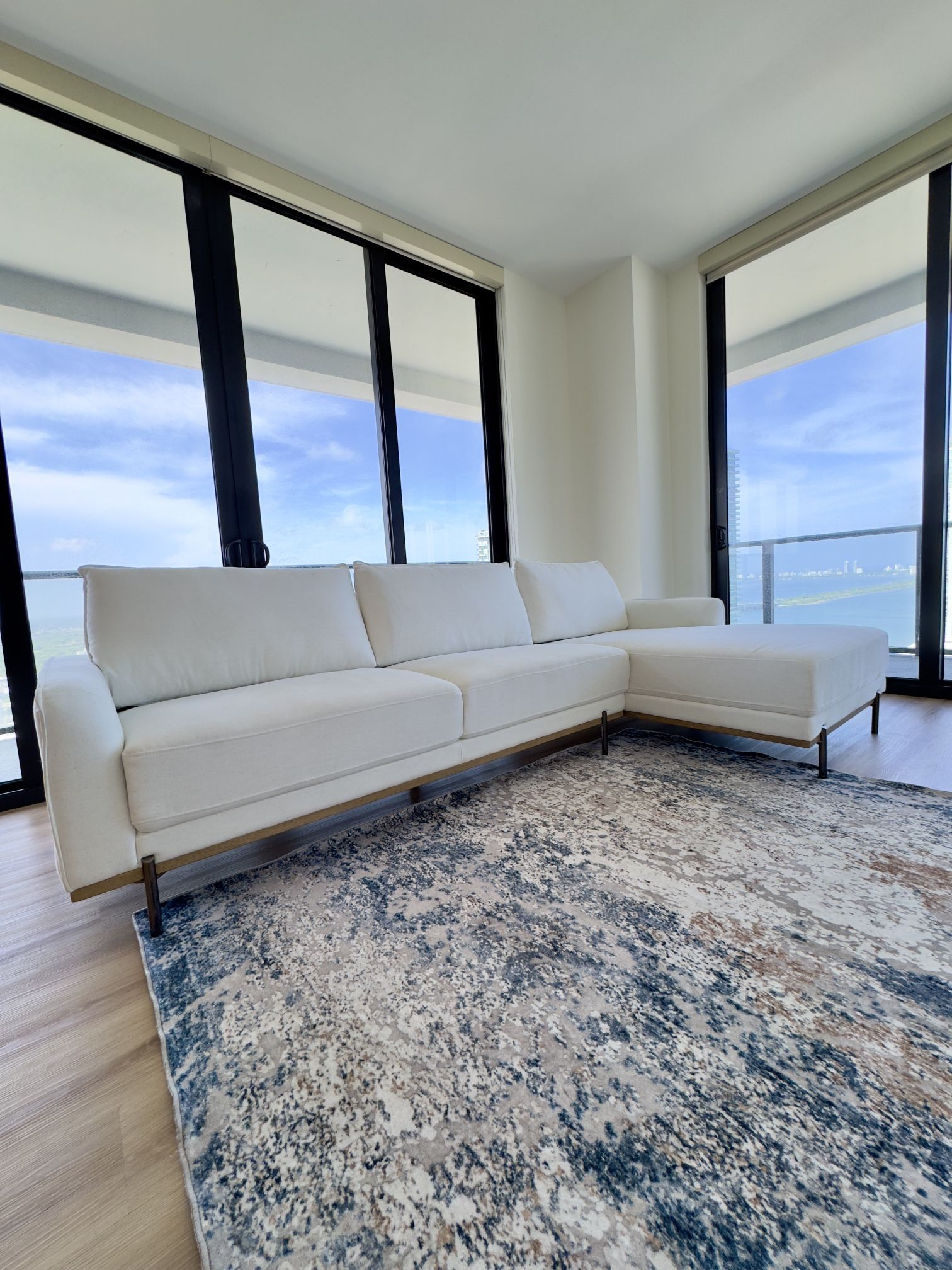Ivory Sectional - Like Brand New