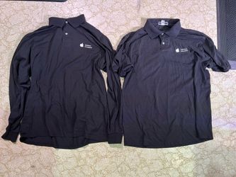 Vintage Apple Solutions Consultant Large Shirts Qty 2, 2007-2012 Collector Black
