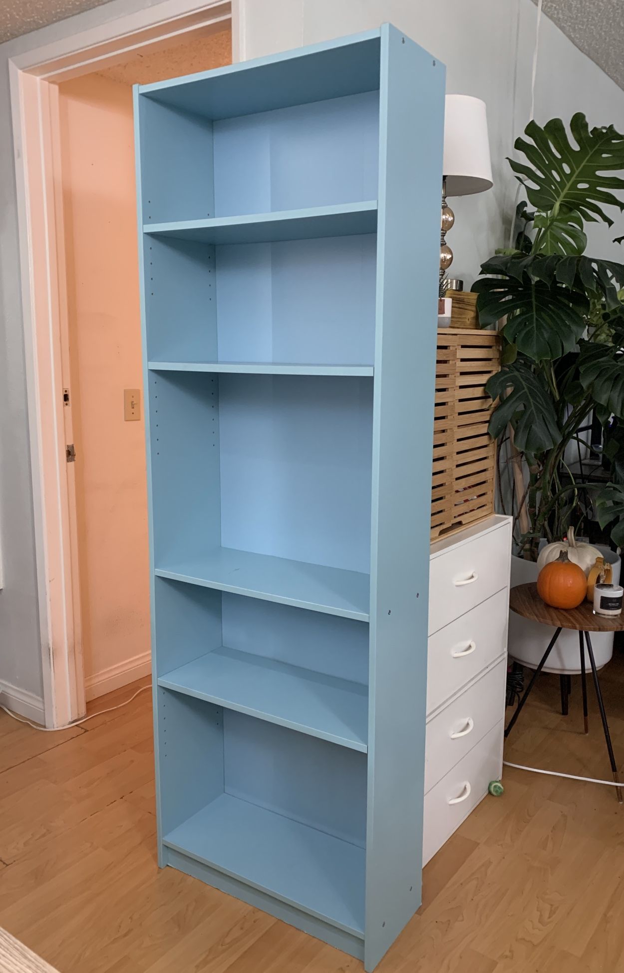 70” Bookcase Blue IKEA FINNBY Book Shelf for Sale in Los Angeles, CA