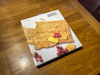 NEW! TOTALLY BAMBOO Washington State Shaped Serving and Cutting Board