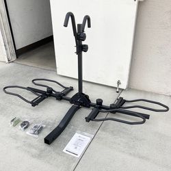 (NEW) $115 Heavy Duty 2-Bike Rack, Wobble Free Tilting Electric Bicycle Carrier 120lbs Capacity, 2” Hitch 