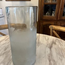 Large Pottery Barn Vase Candle Lantern